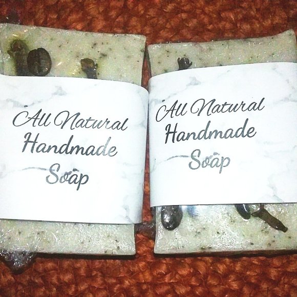 Shea Butter Coffee Soap Bar - Picture 2 of 7